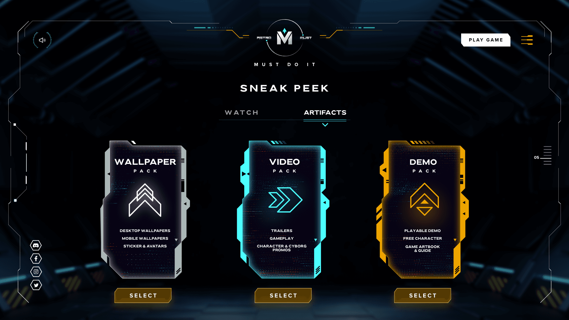 Astro Must artifacts download packs